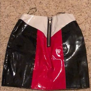 LF leather skirt